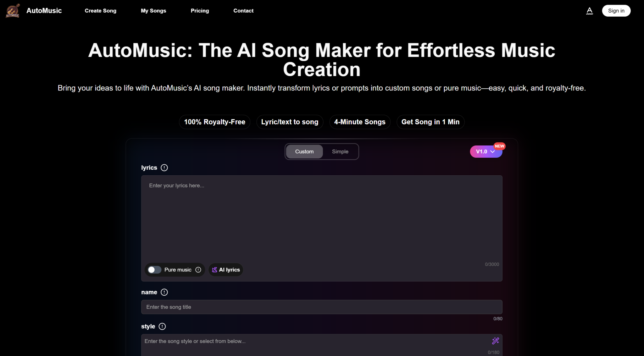 AI Song Maker